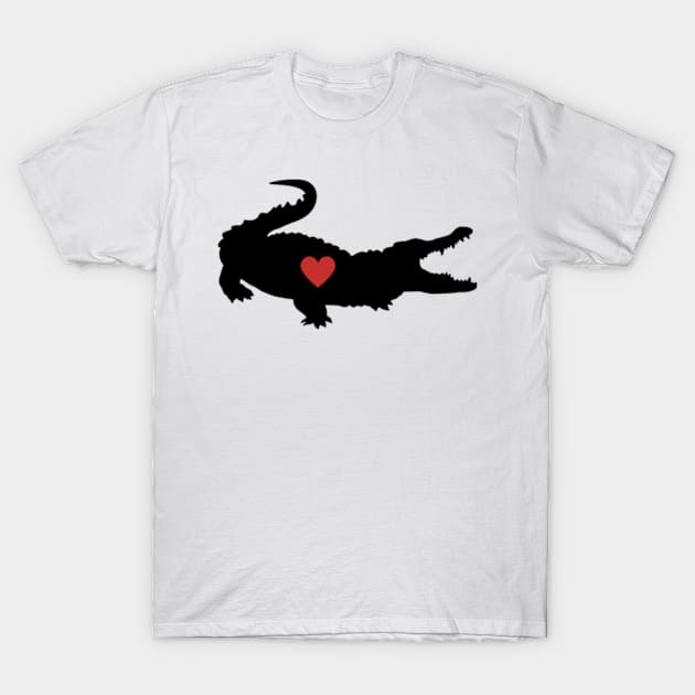 Crocodile Love T-Shirt by Desert Owl Designs